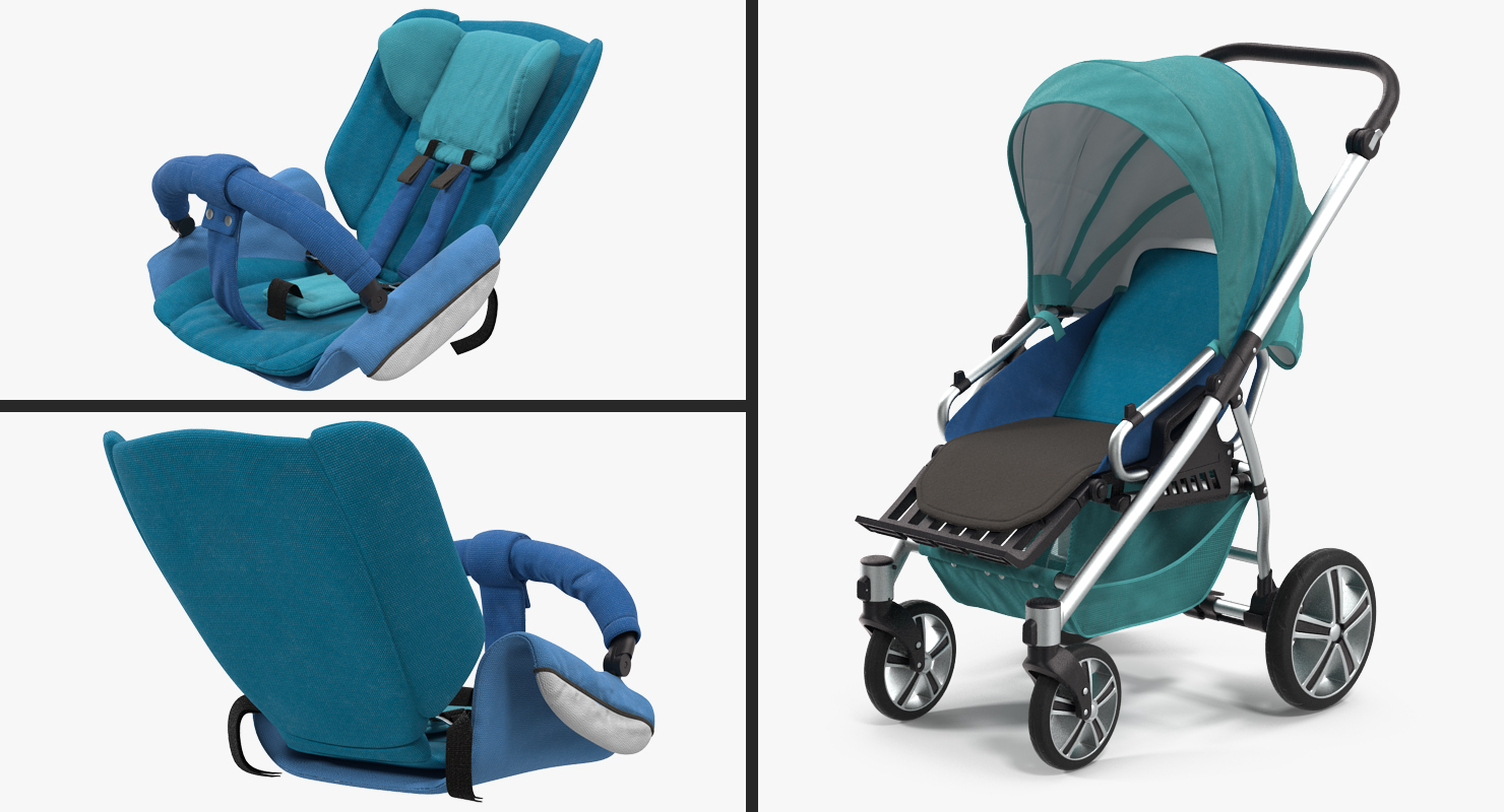 3D Baby Carriage model