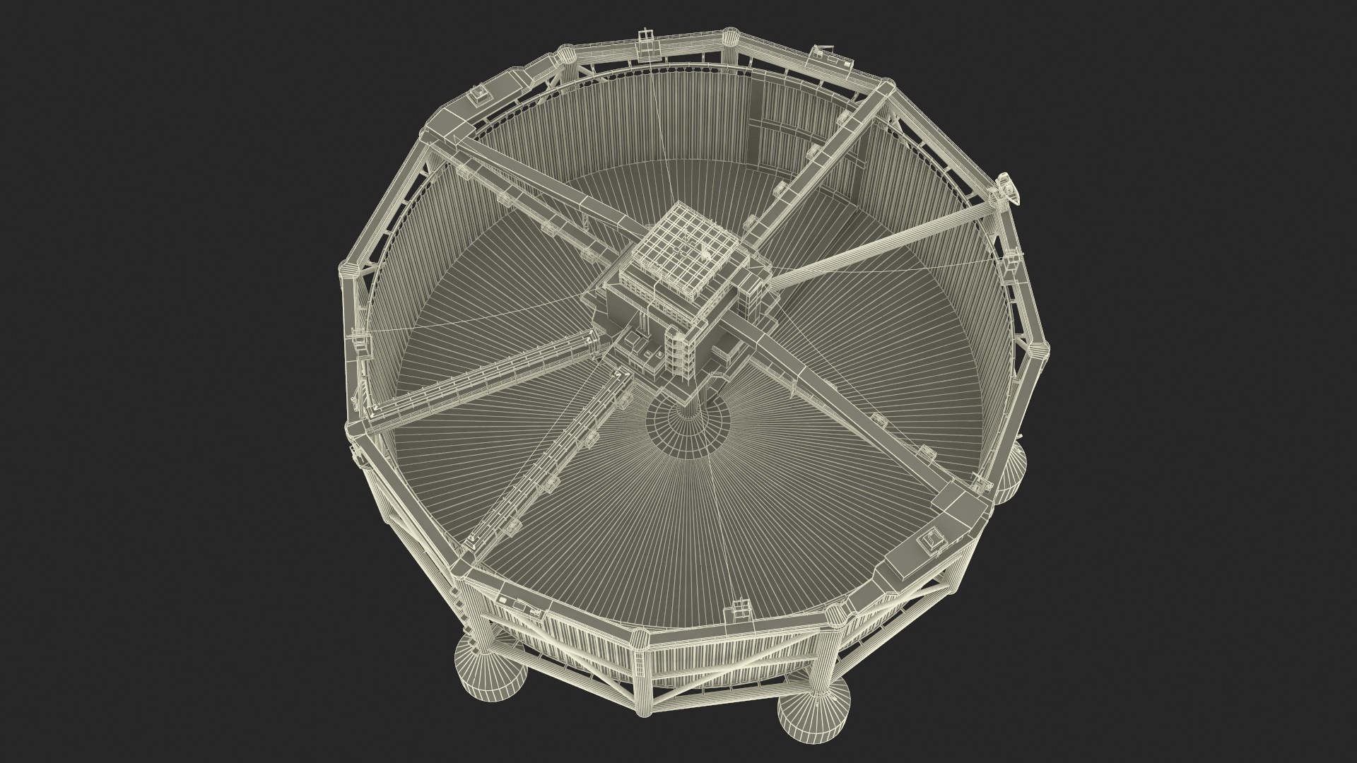 3D Offshore Ocean Fish Farming Facility