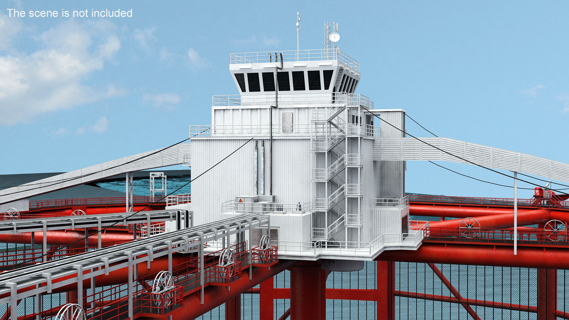 3D Offshore Ocean Fish Farming Facility