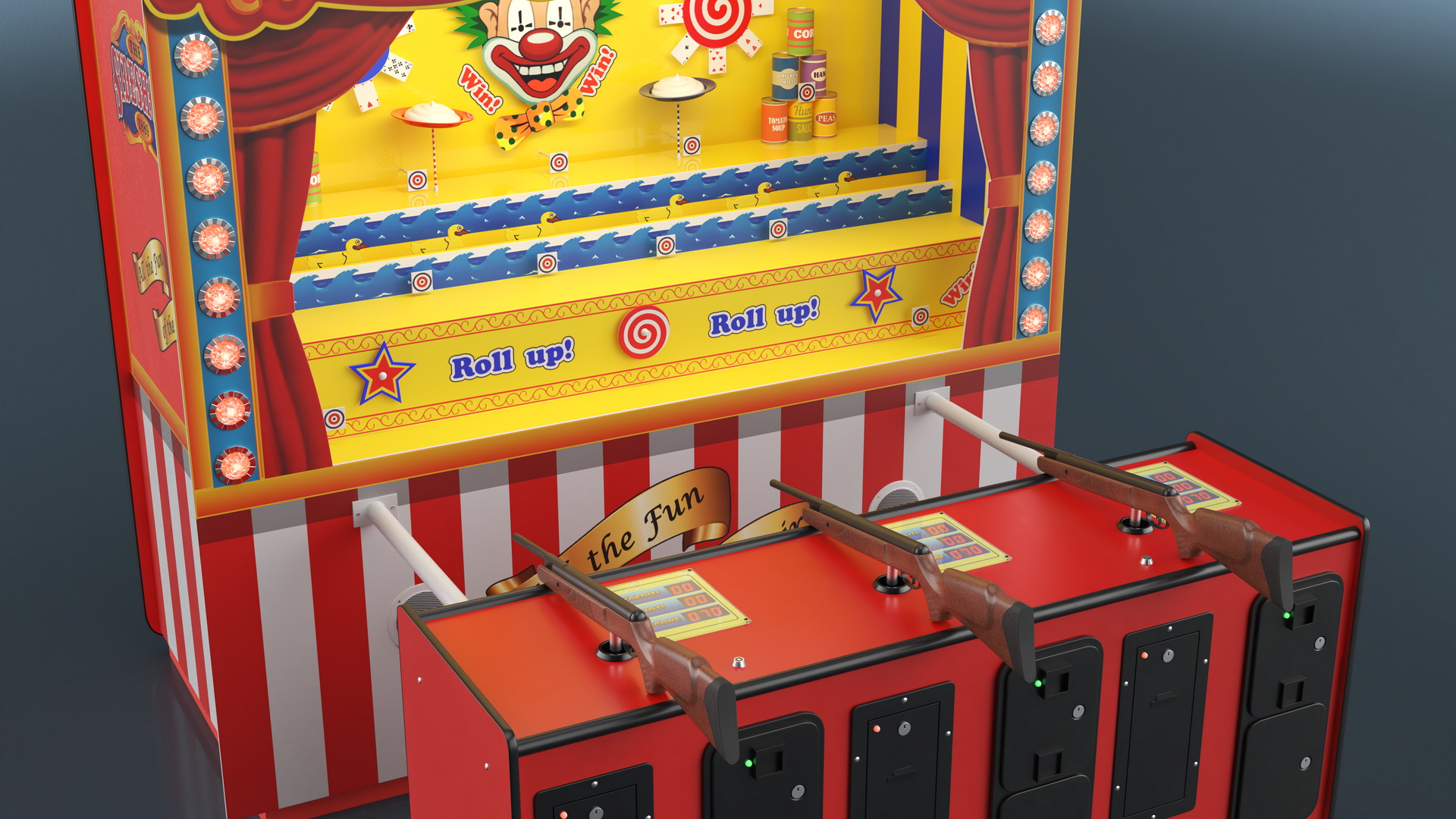 3D model Carnival Shooting Game Machine