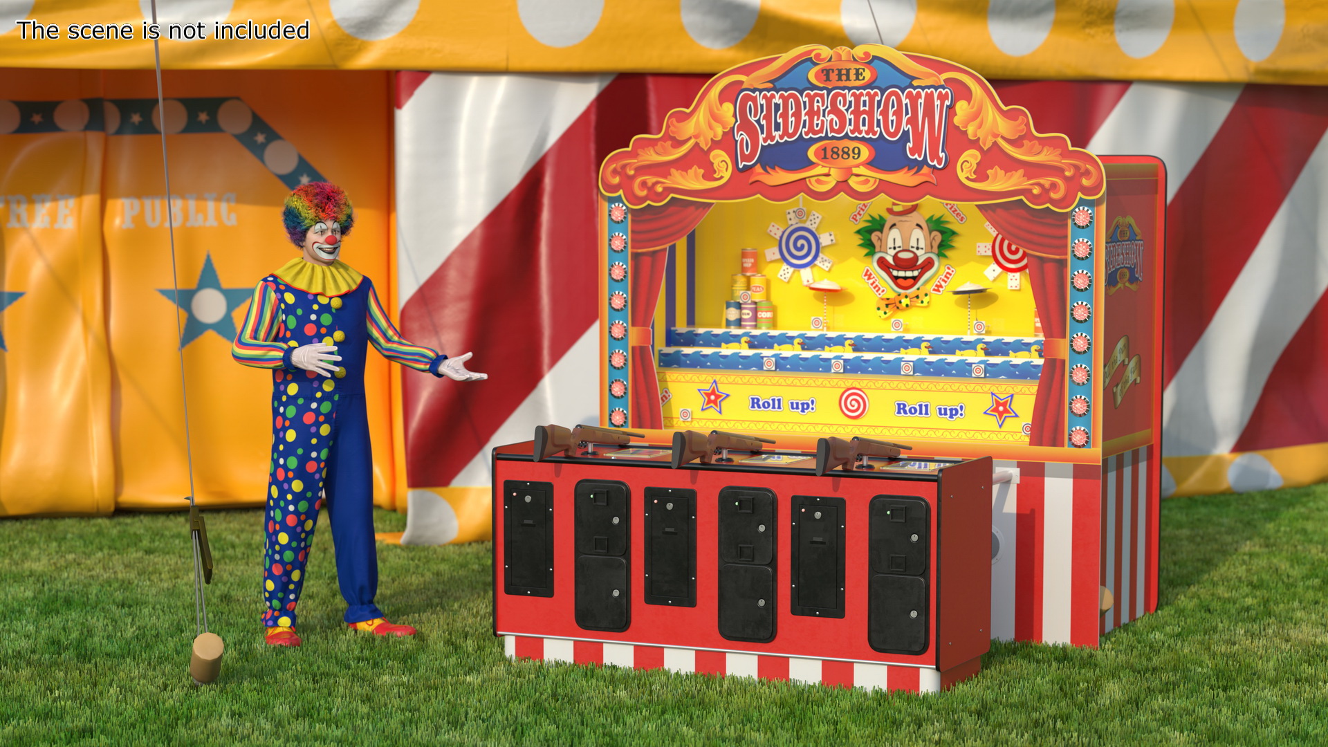 3D model Carnival Shooting Game Machine