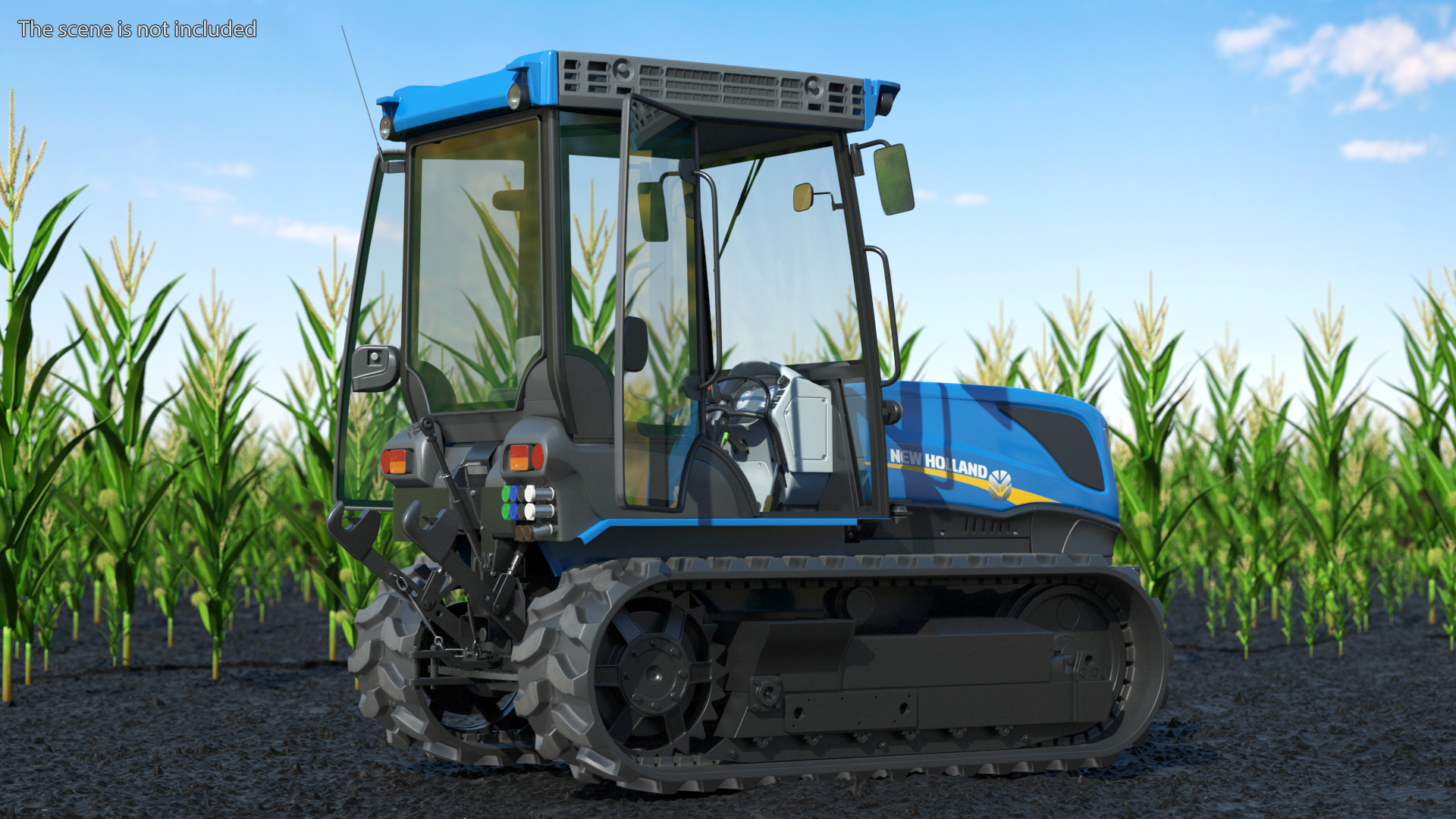 3D New Holland TK4 Crawler Cabin New model