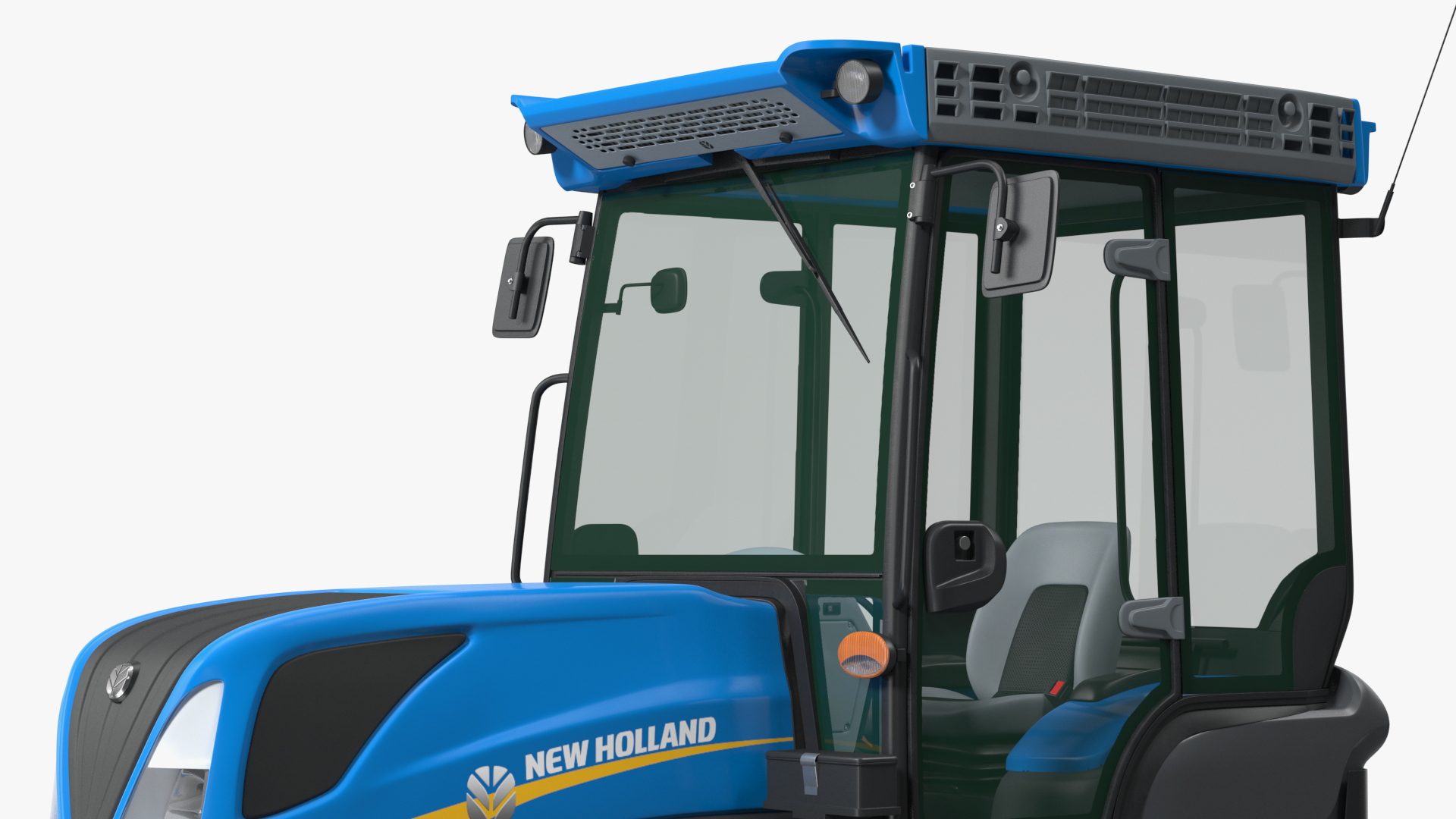 3D New Holland TK4 Crawler Cabin New model