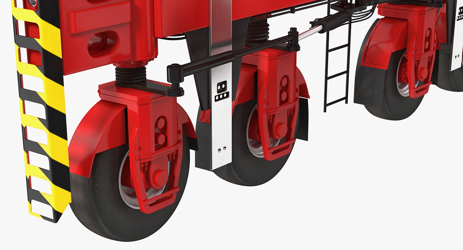 Kalmar Hybrid Straddle Carrier Rigged 3D