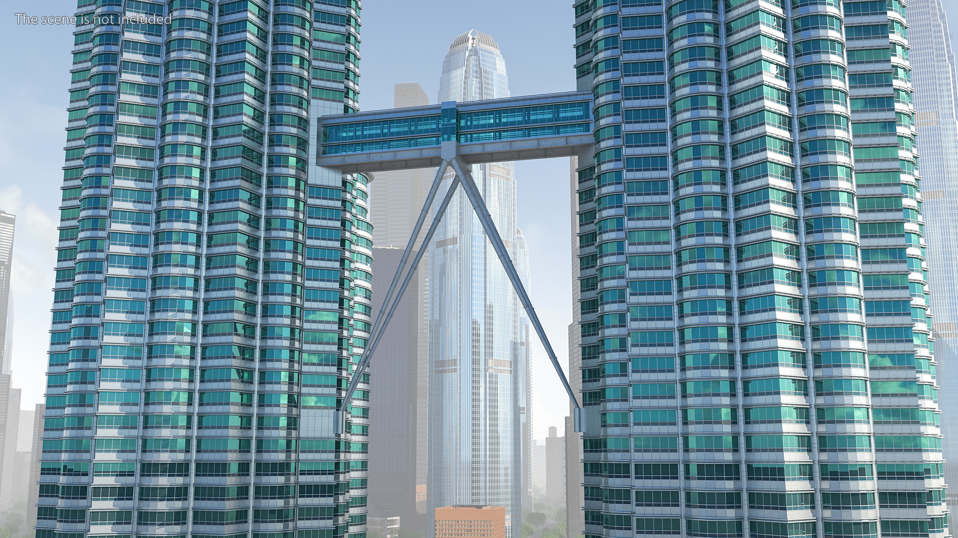 3D model Petronas Towers Skybridge