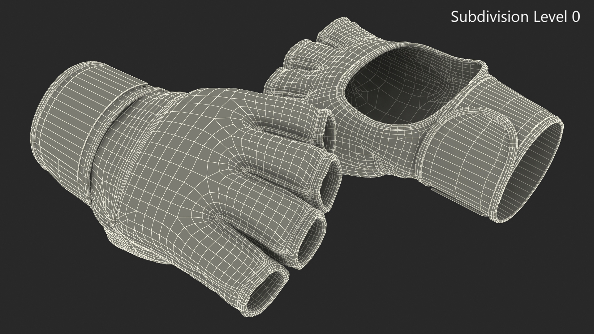 3D model Leather Fight Gloves