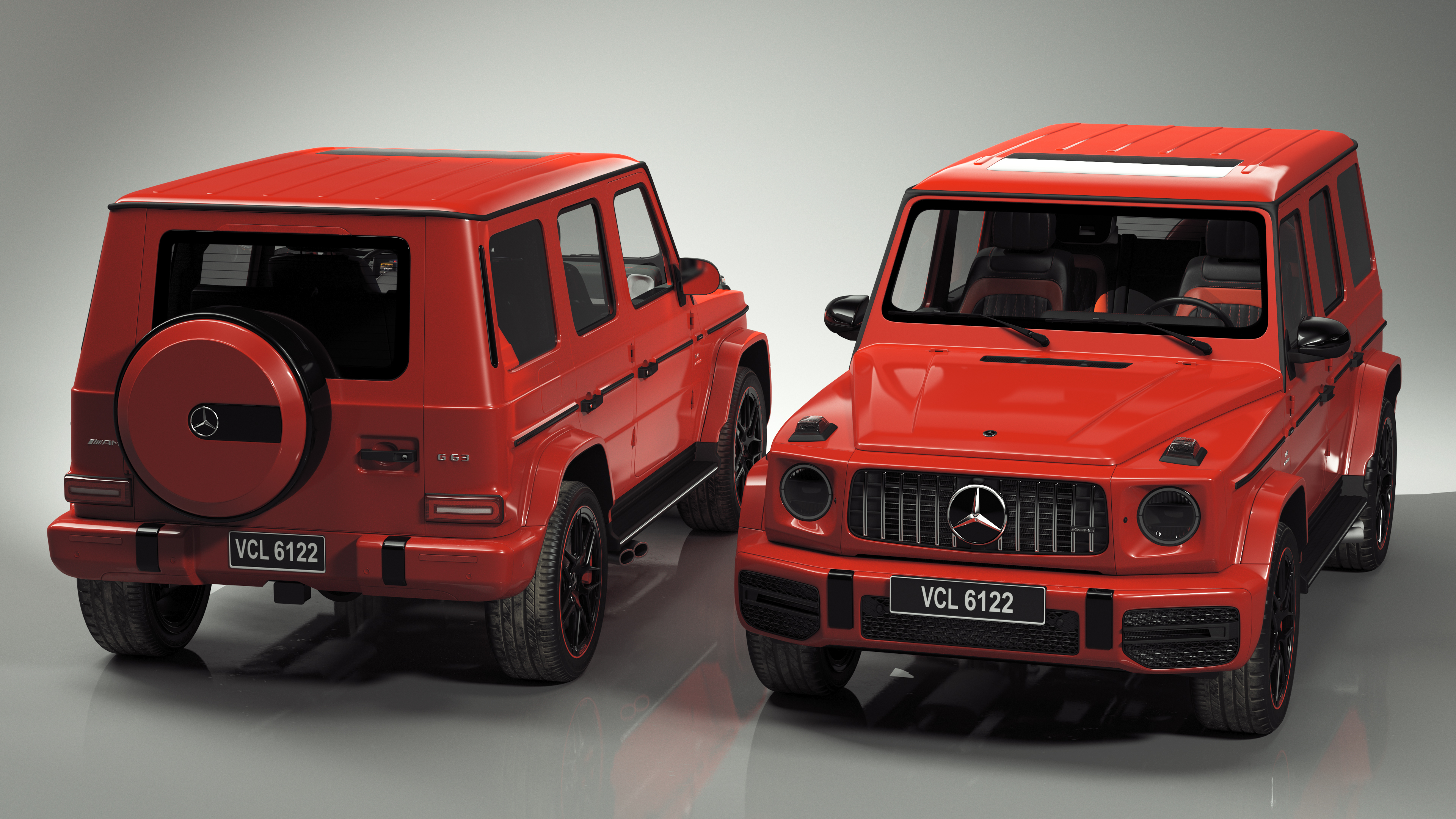 Mercedes-Benz G63 AMG 2019 Simple Interior 3D