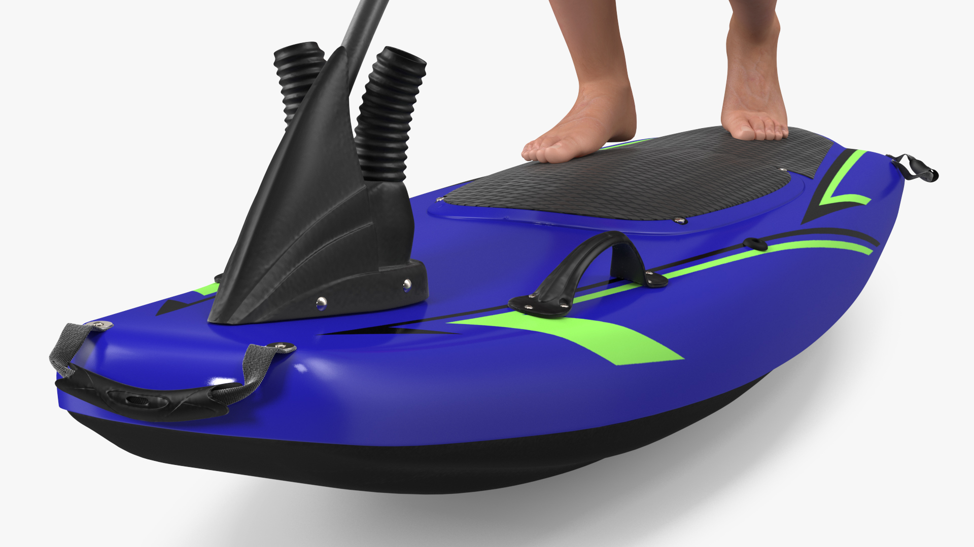 Man with Jet Surfboard 3D