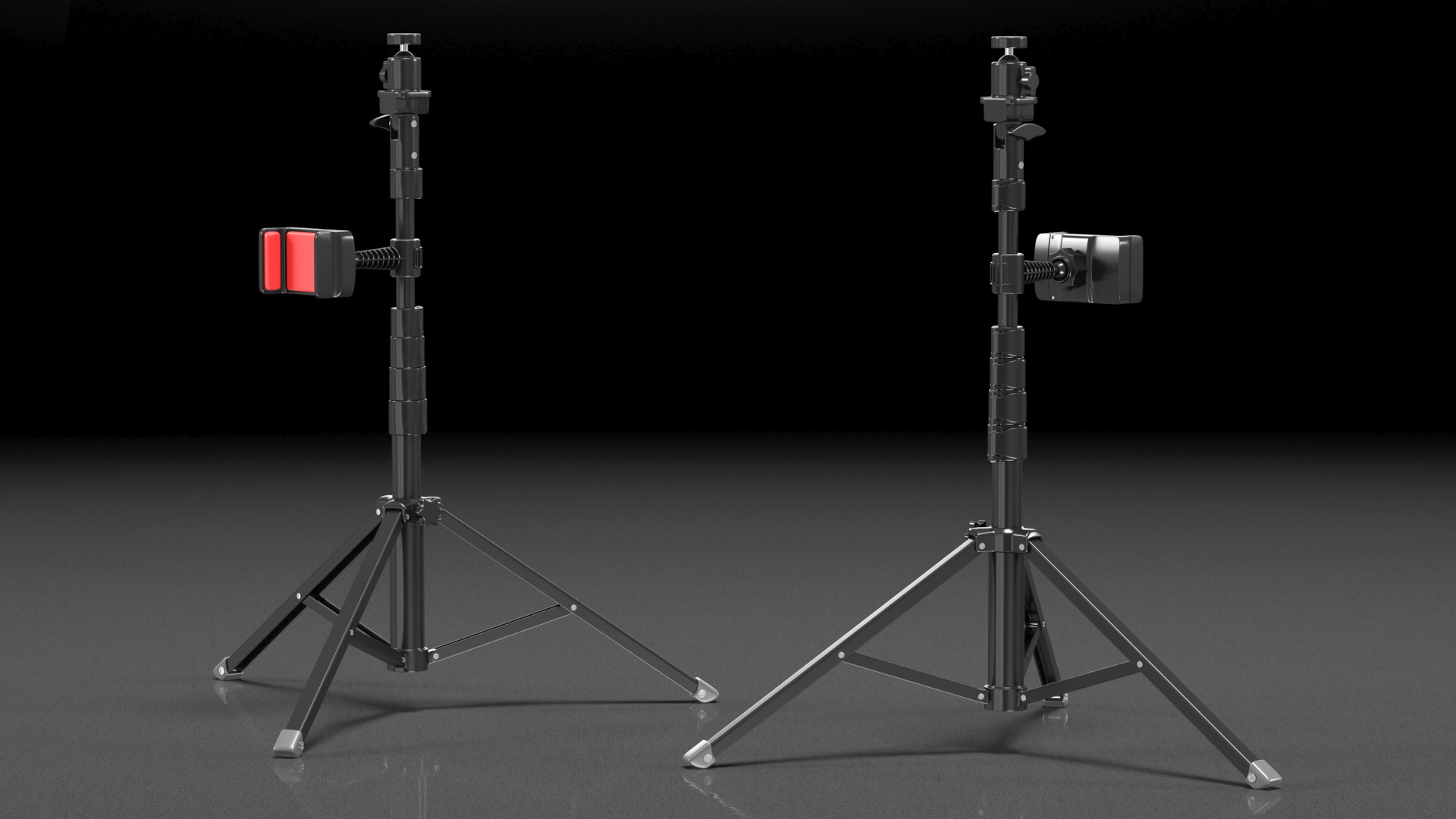 3D model Tall Tripod Stand with Phone Holder