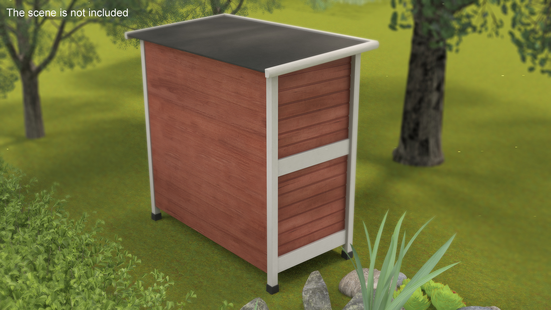 3D model Rabbit Hutch Painted