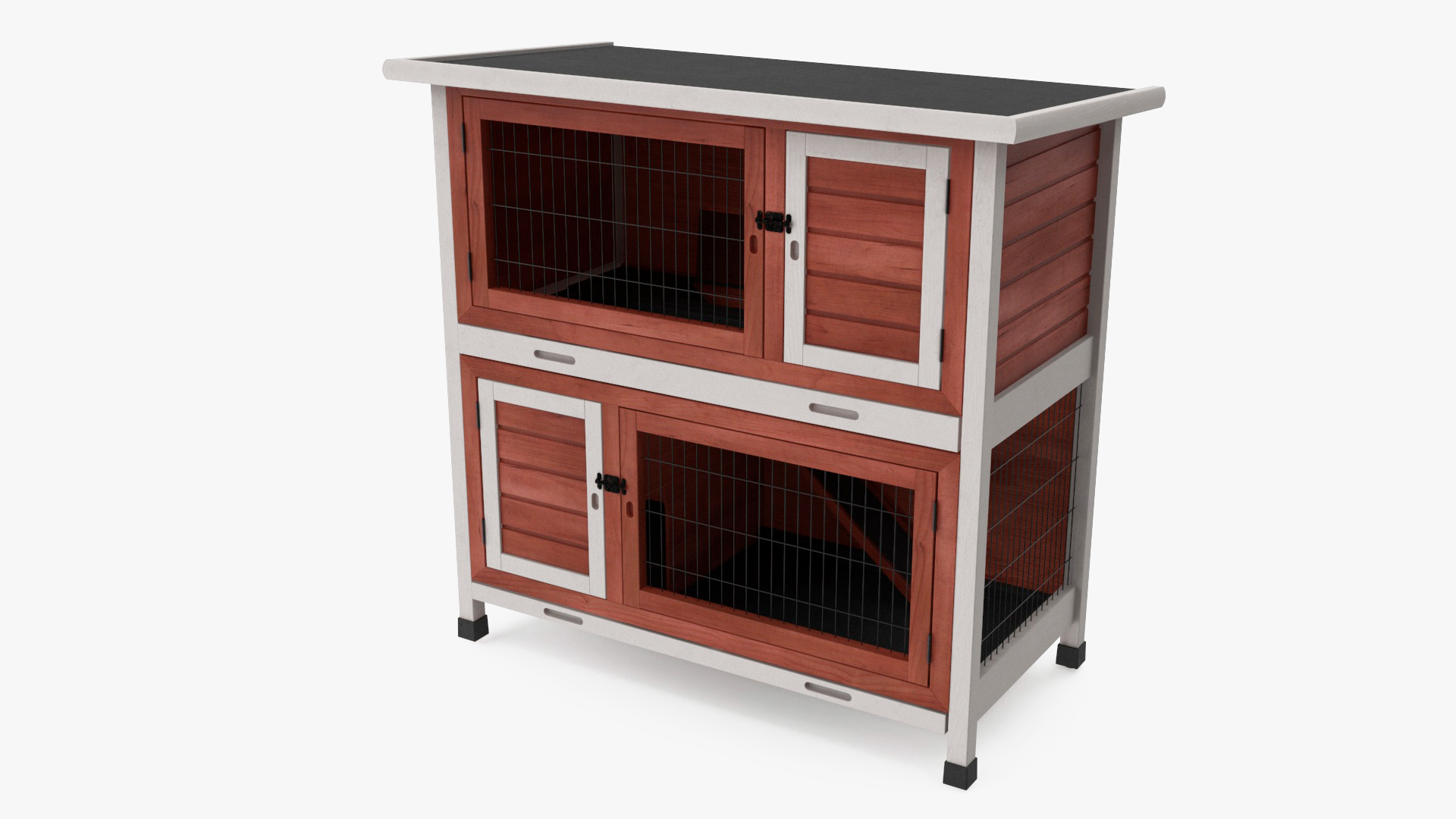 3D model Rabbit Hutch Painted