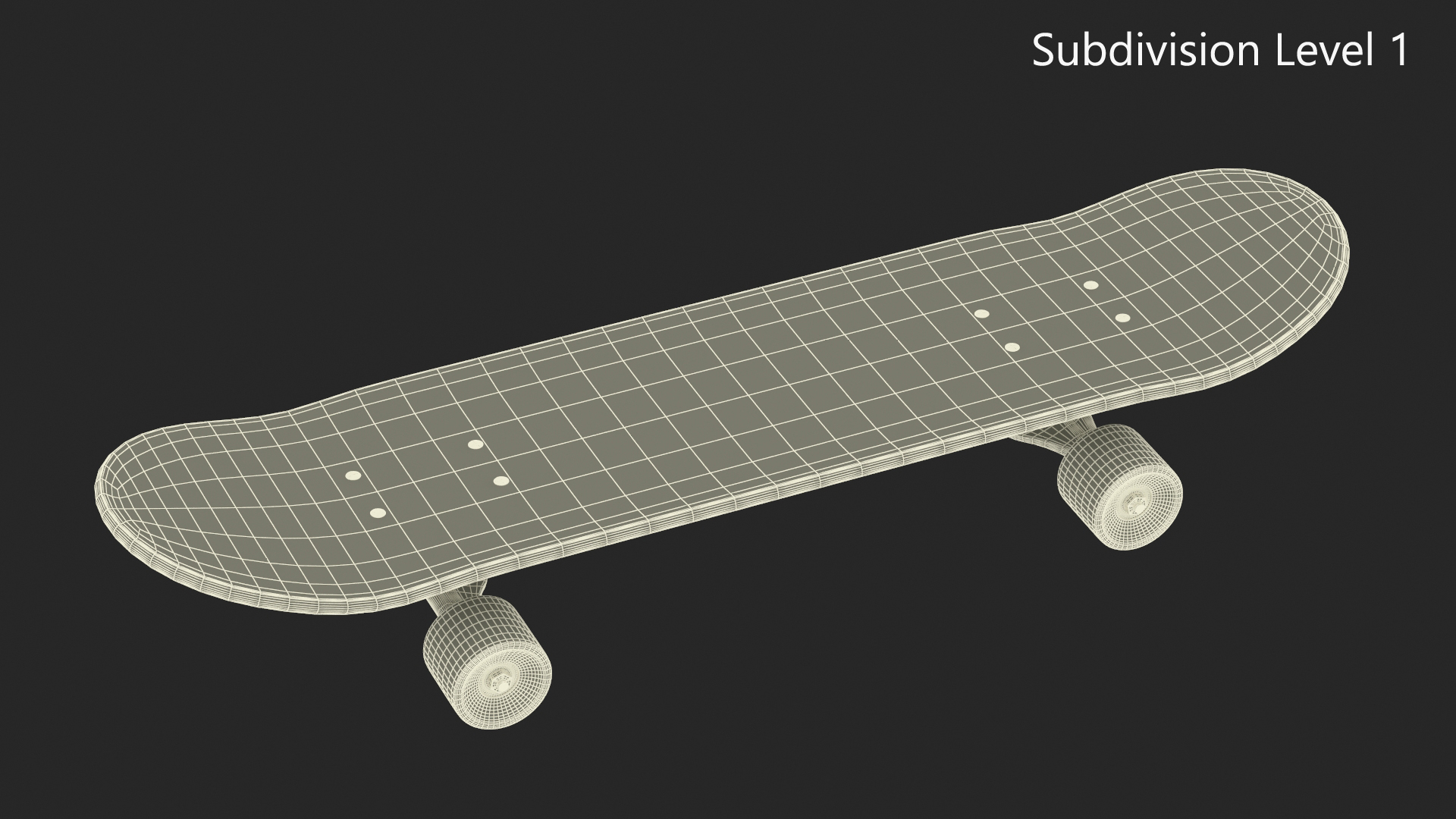 3D model Classic Skateboard Black Label