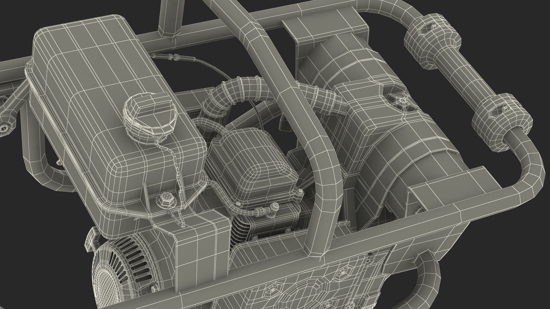 3D Tamping Rammer Rigged