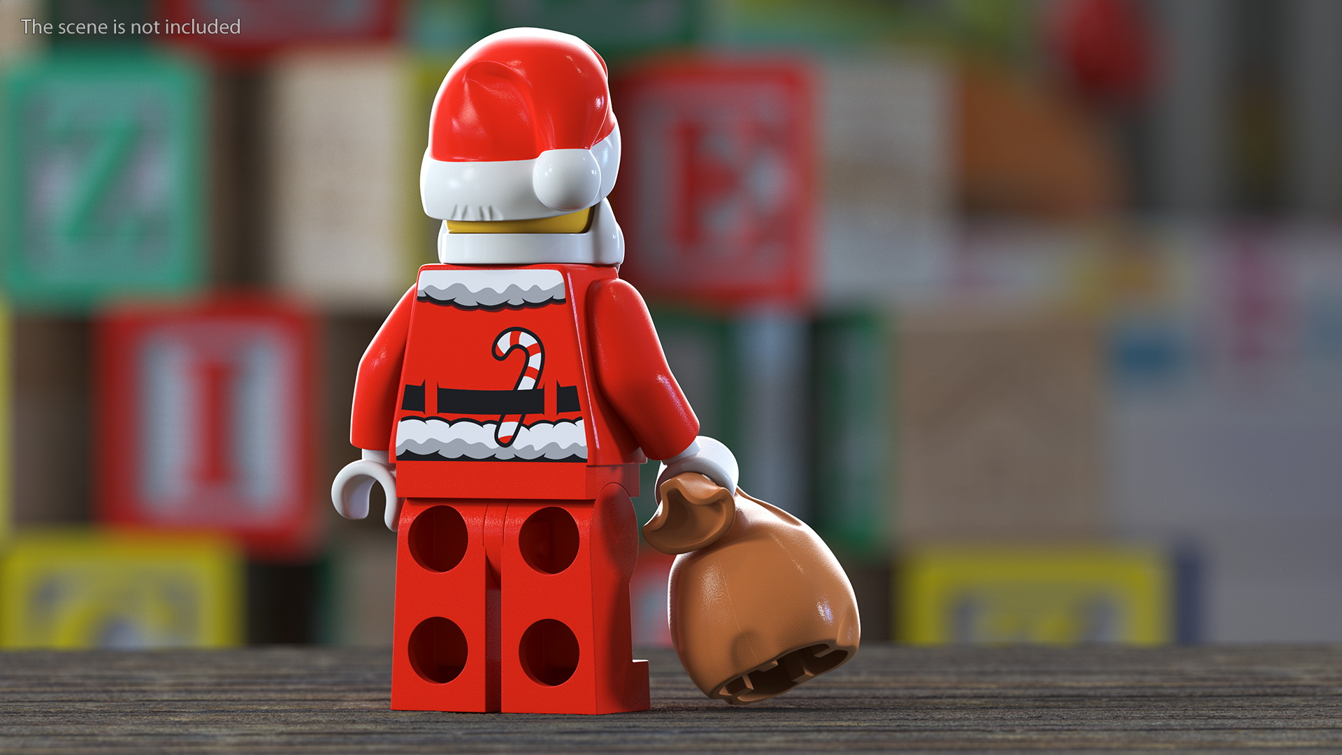 LEGO Santa Claus with Glasses 3D model