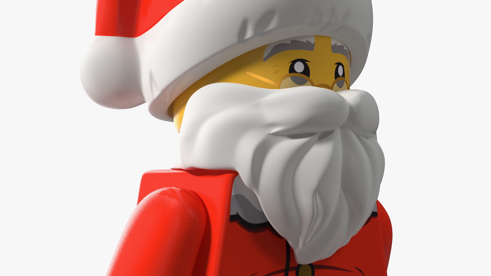 LEGO Santa Claus with Glasses 3D model