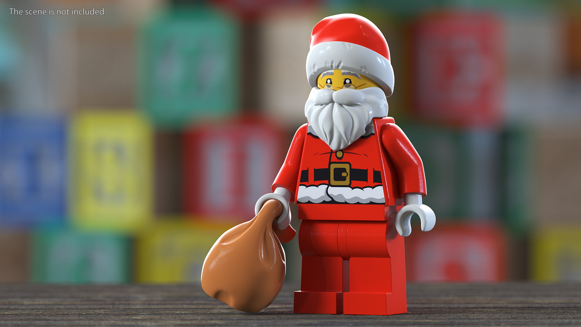 LEGO Santa Claus with Glasses 3D model