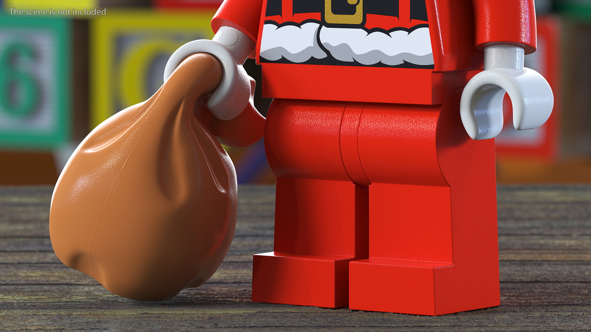 LEGO Santa Claus with Glasses 3D model