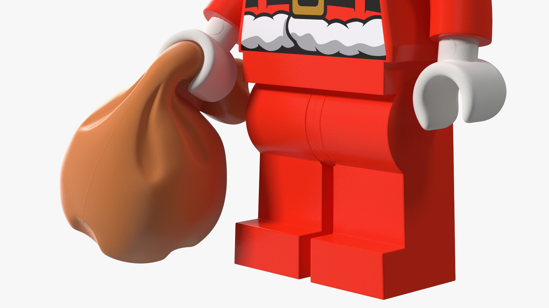 LEGO Santa Claus with Glasses 3D model