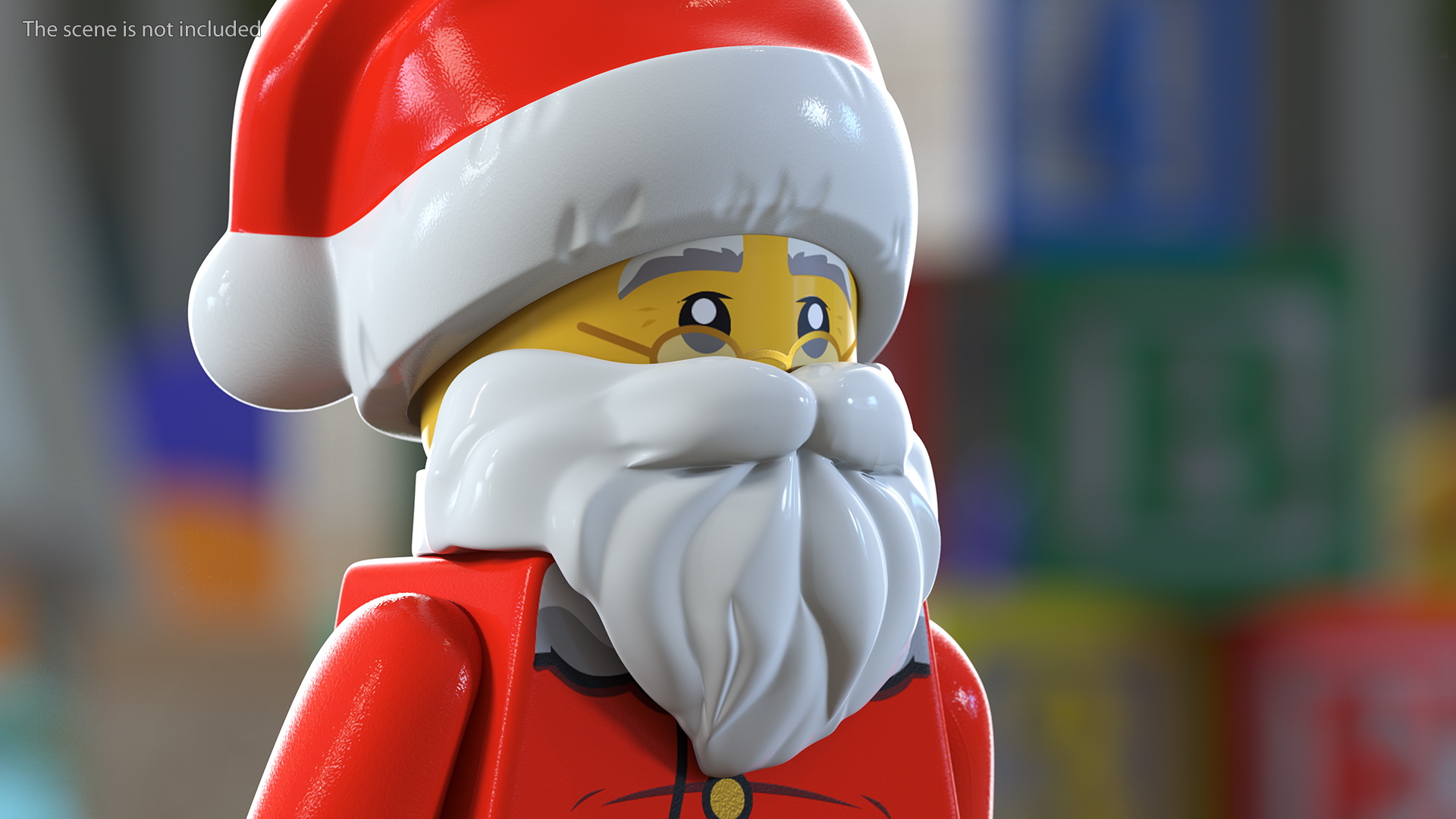 LEGO Santa Claus with Glasses 3D model