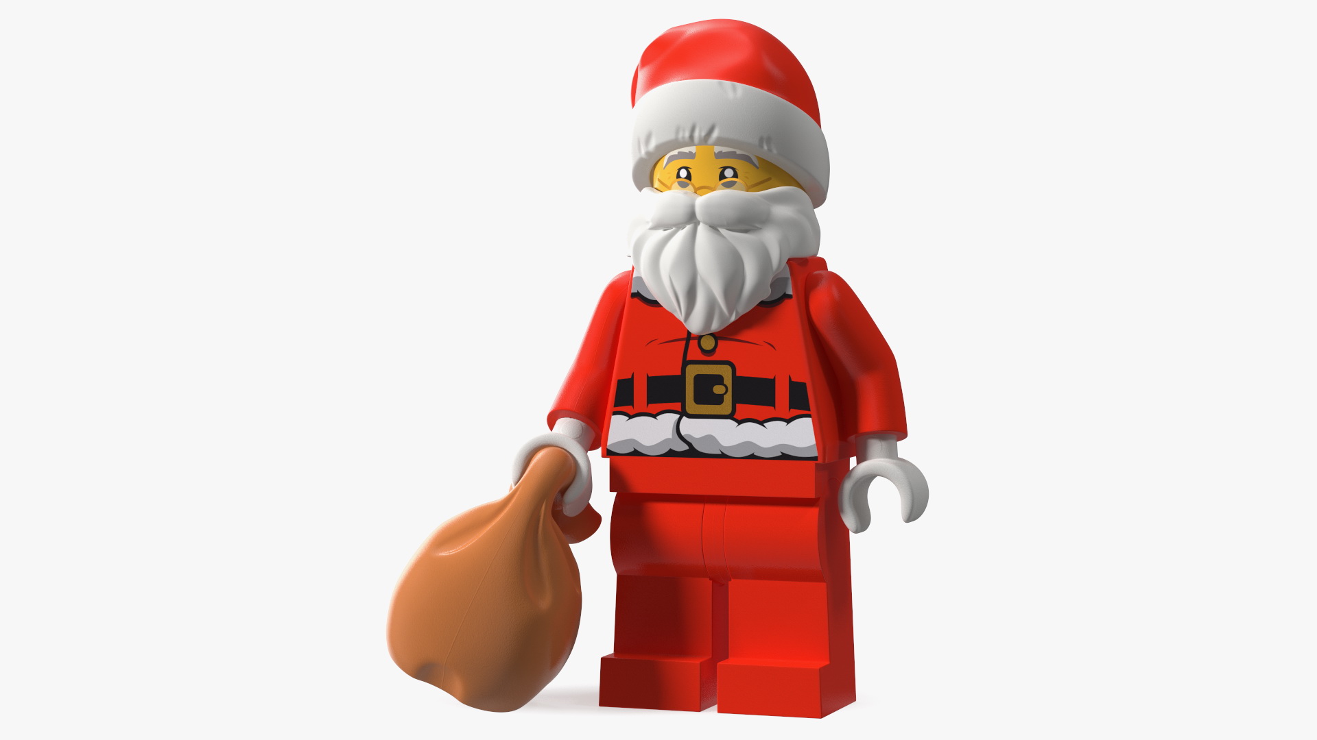 LEGO Santa Claus with Glasses 3D model