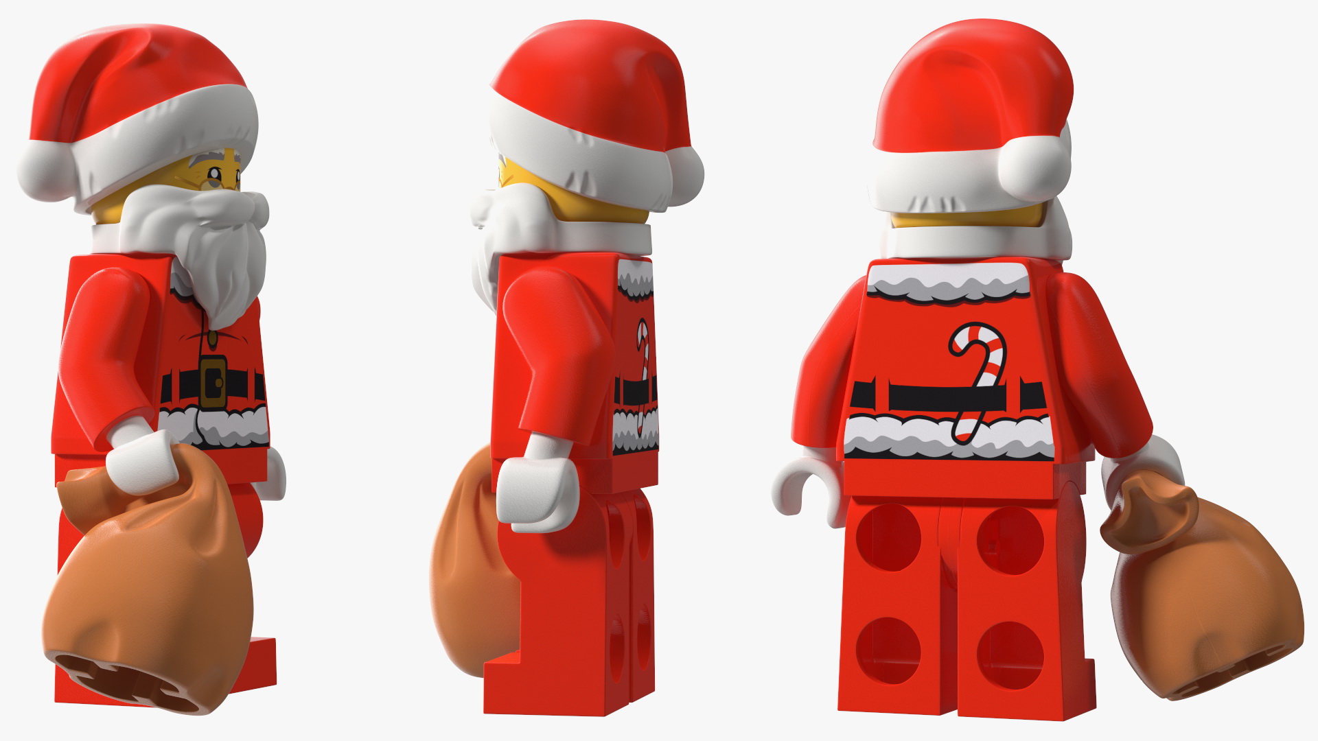 LEGO Santa Claus with Glasses 3D model