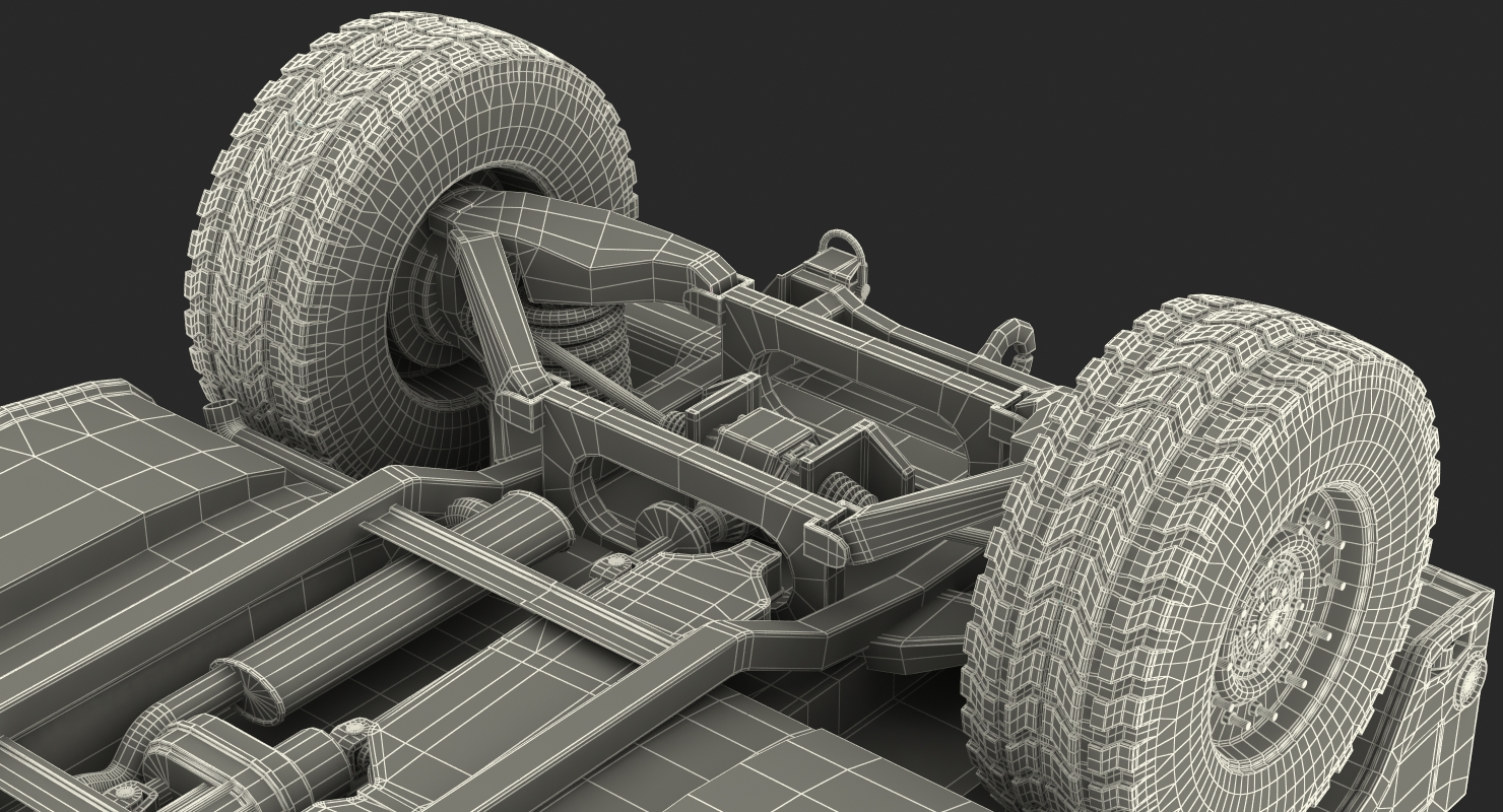 HMMWV M998 Equipped with Avenger Rigged 3D model