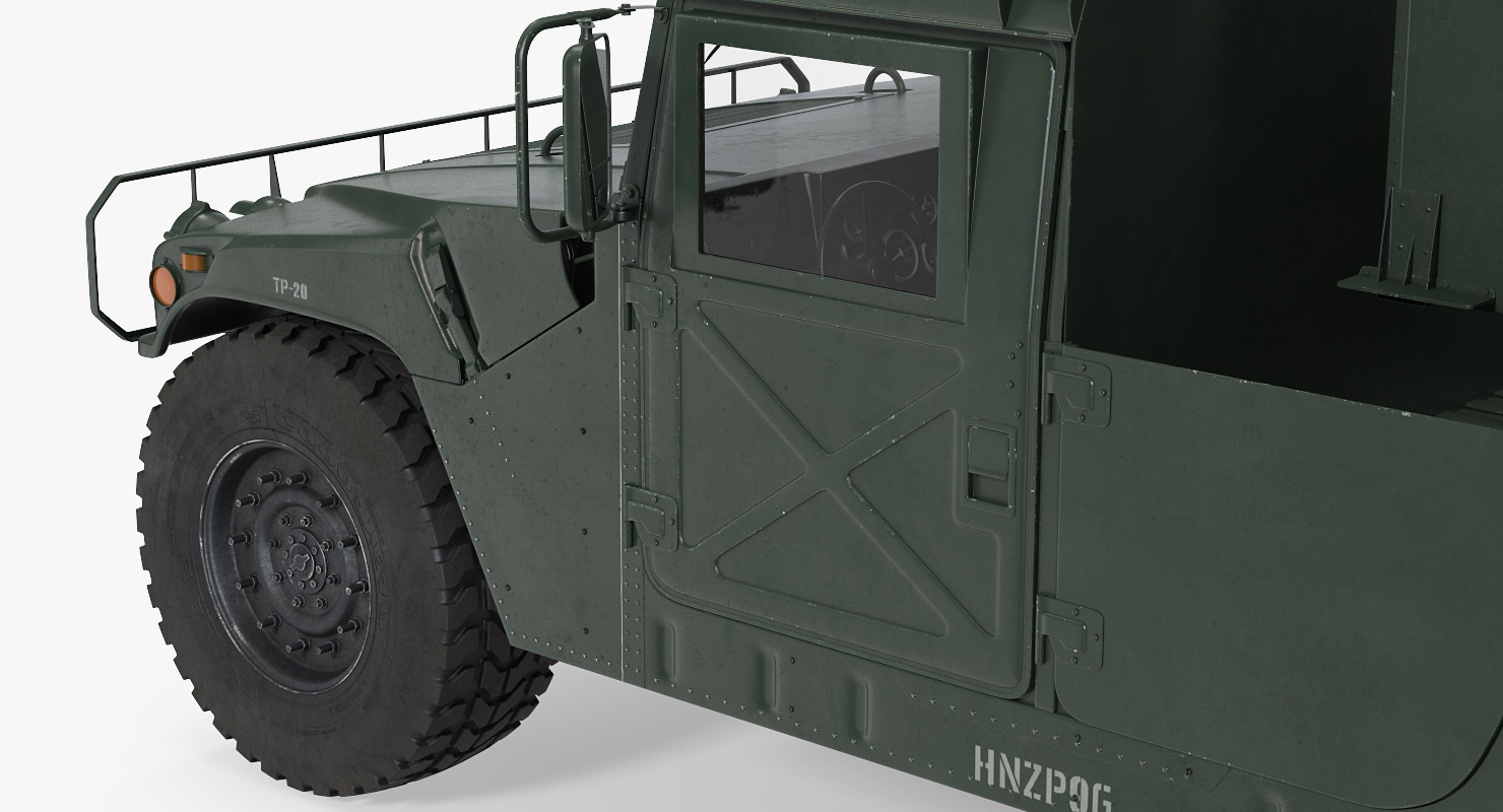 HMMWV M998 Equipped with Avenger Rigged 3D model