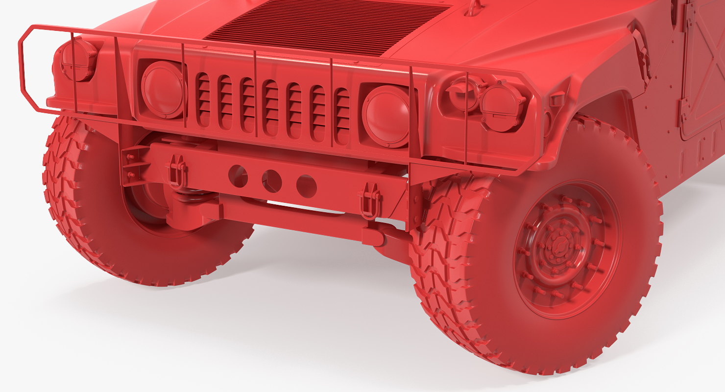 HMMWV M998 Equipped with Avenger Rigged 3D model