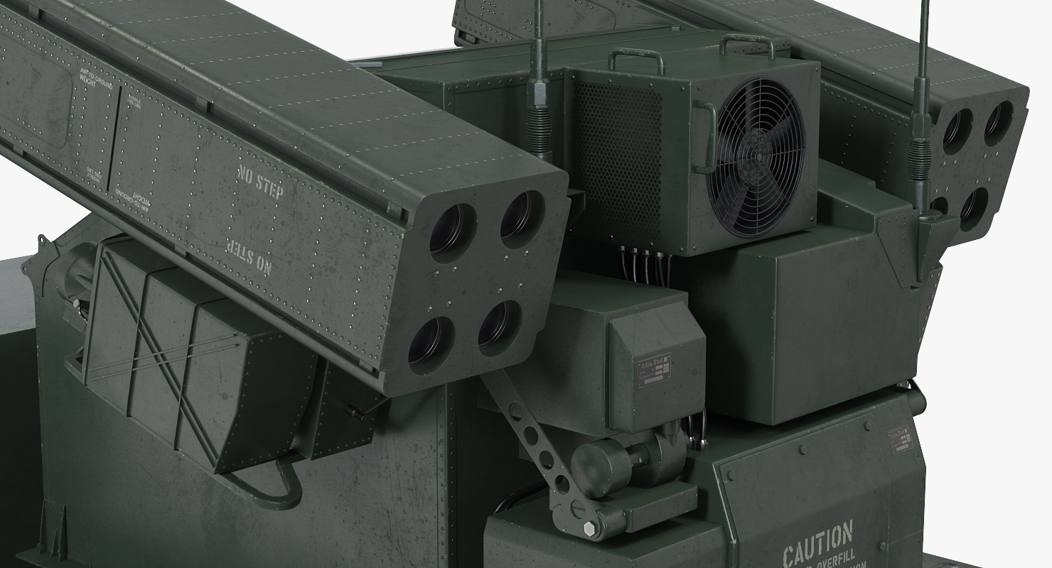 HMMWV M998 Equipped with Avenger Rigged 3D model