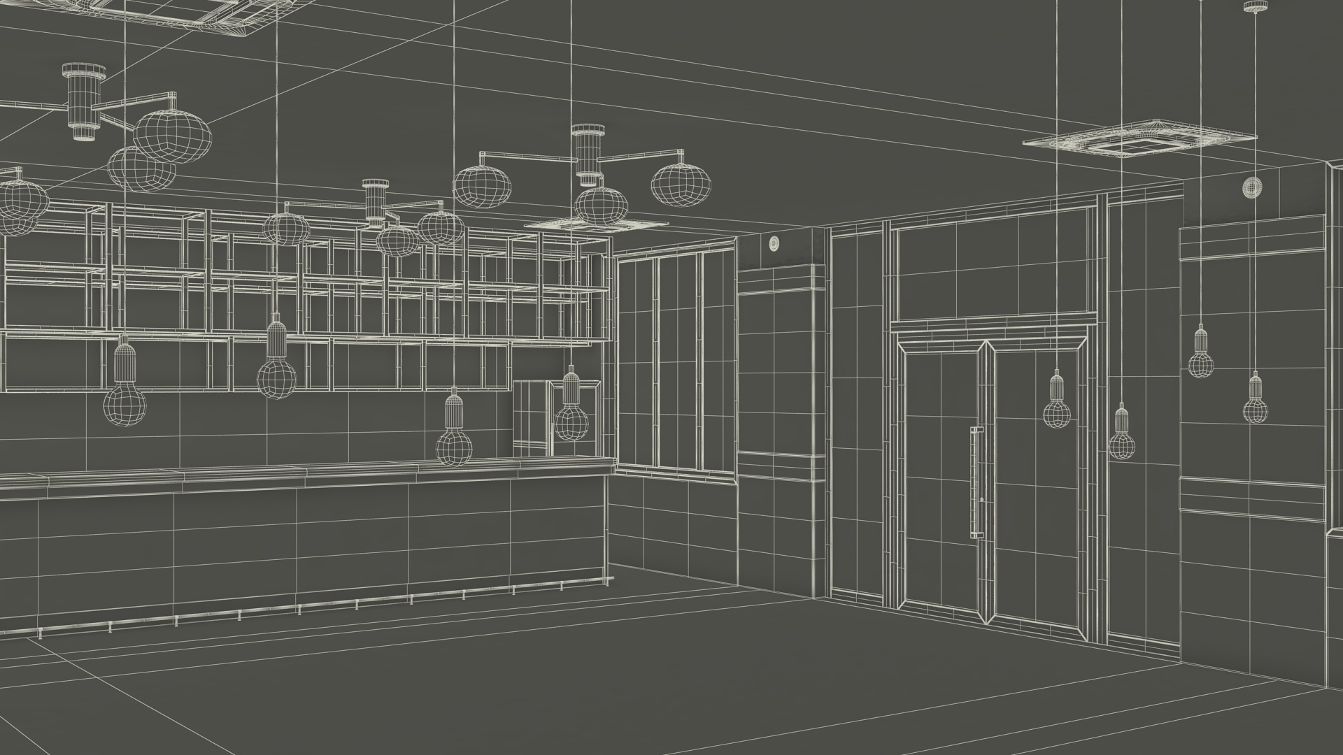 3D model Empty Bar Space