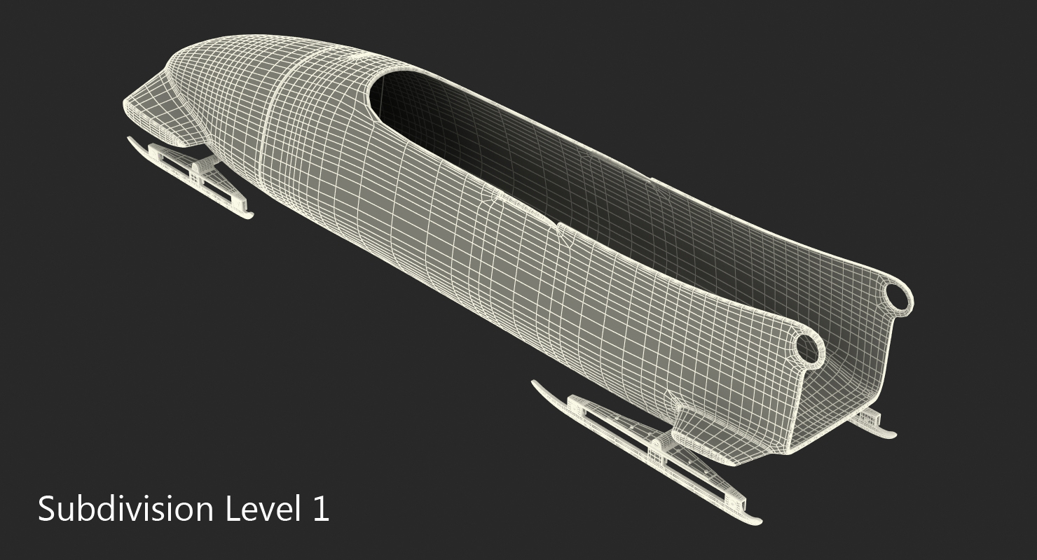 Bobsled Four Person Team GB 3D