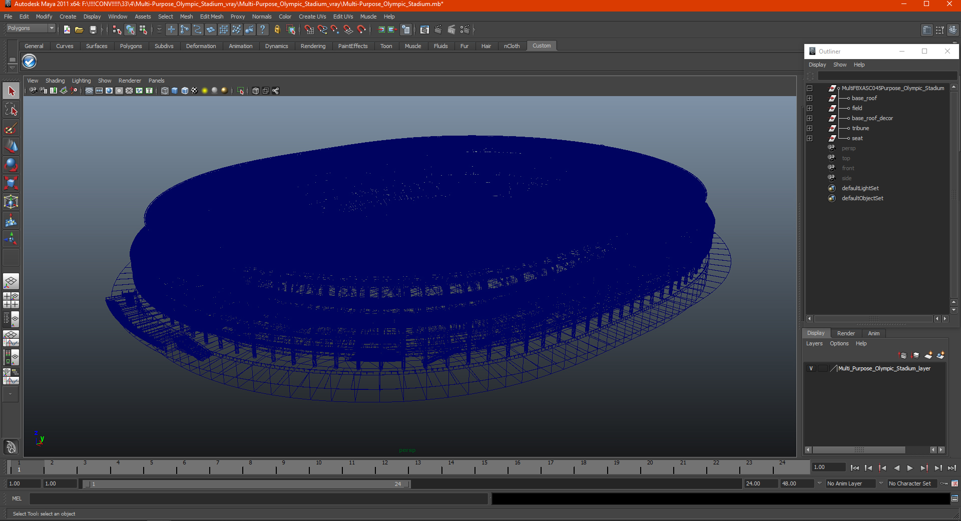 Multi-Purpose Olympic Stadium 3D model