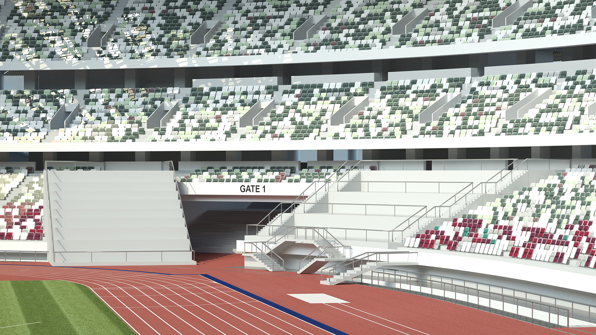 Multi-Purpose Olympic Stadium 3D model