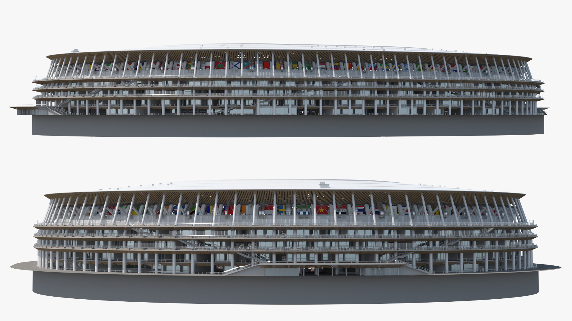 Multi-Purpose Olympic Stadium 3D model