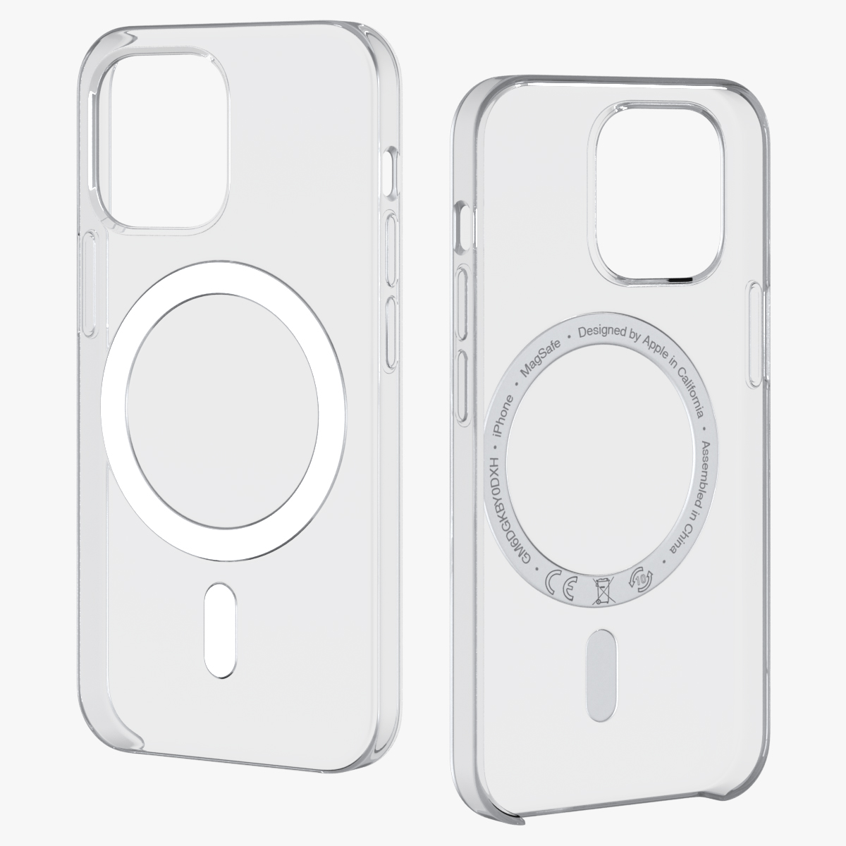 3D iPhone 12 mini Clear Case with MagSafe model