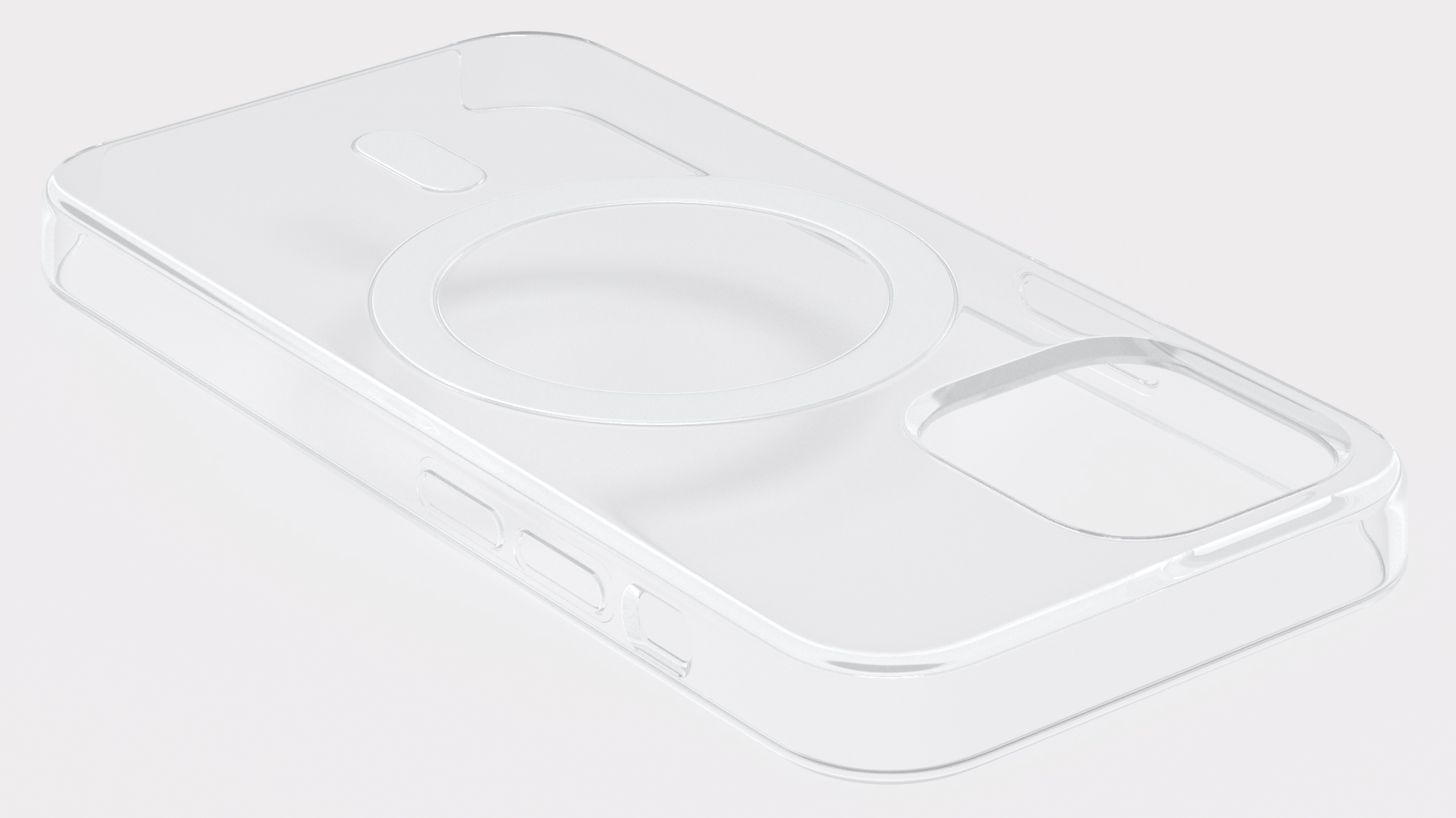 3D iPhone 12 mini Clear Case with MagSafe model