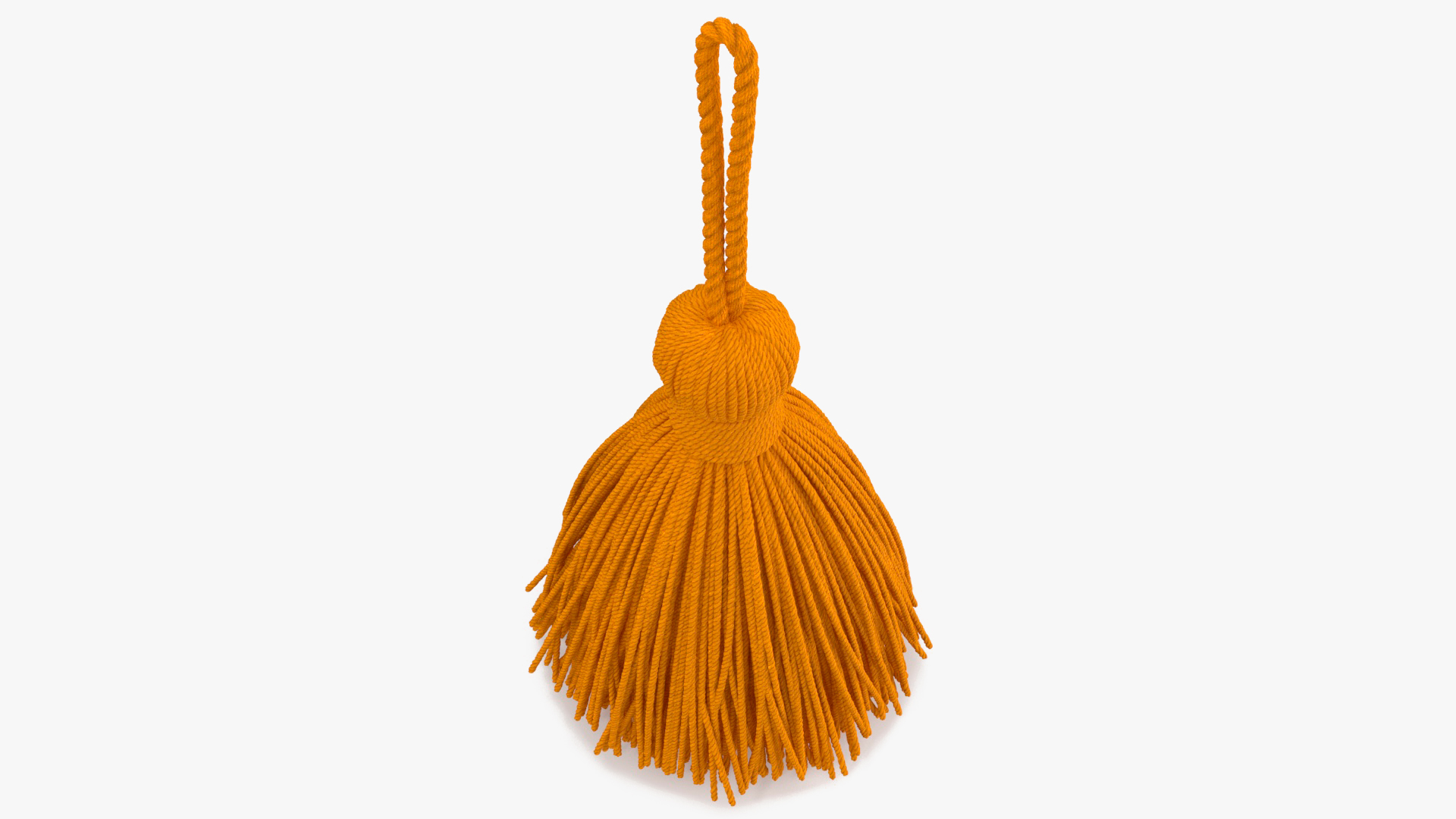 3D Yellow Yarn Tassel model