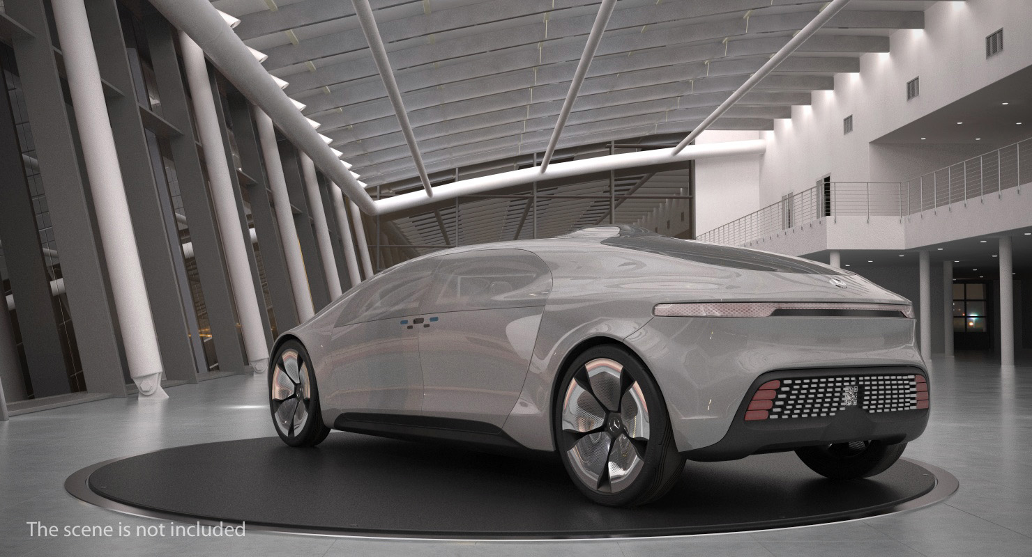 3D model Mercedes Benz F015 Self Driving Car Concept Rigged