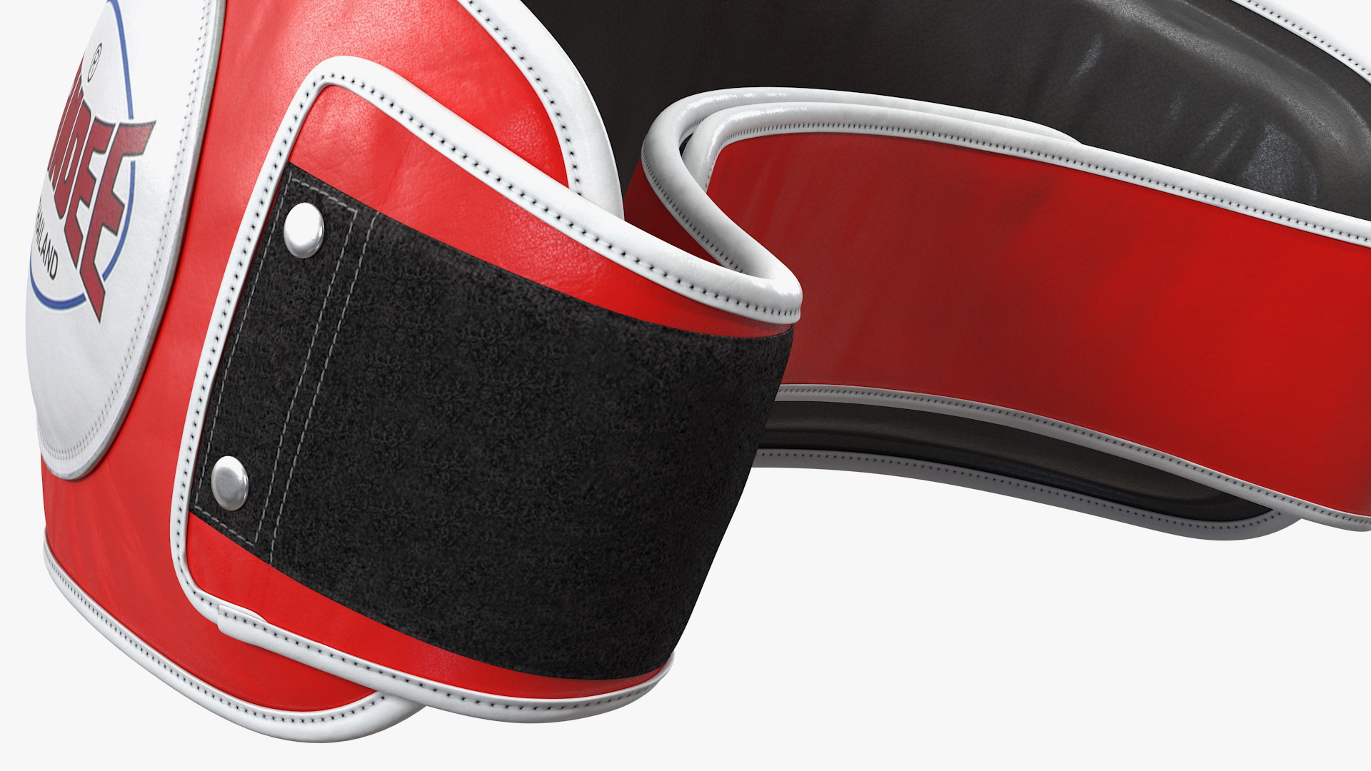 3D Sandee Velcro Belly Pad White Red model