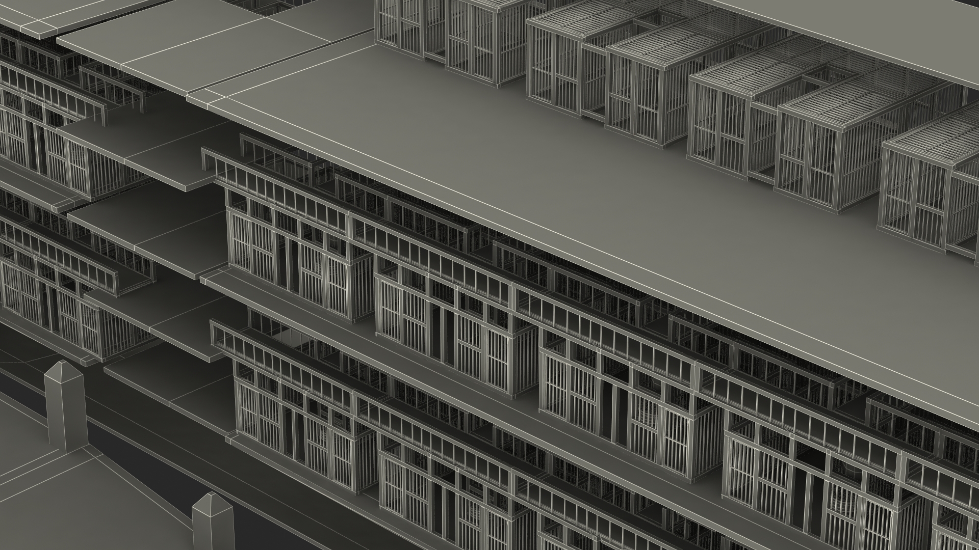 3D Noah Ark Cross Section Clear model