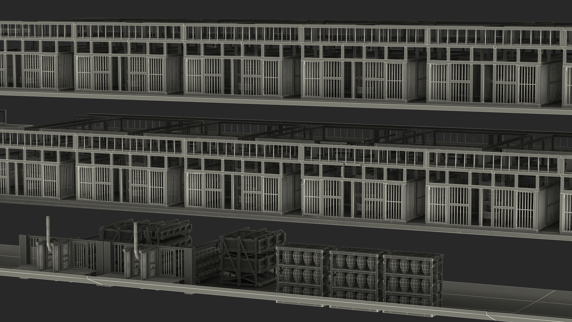 3D Noah Ark Cross Section Clear model