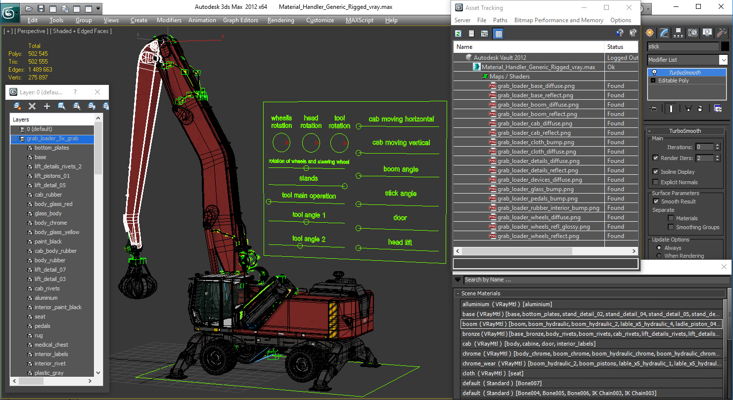 3D Material Handler Generic Rigged