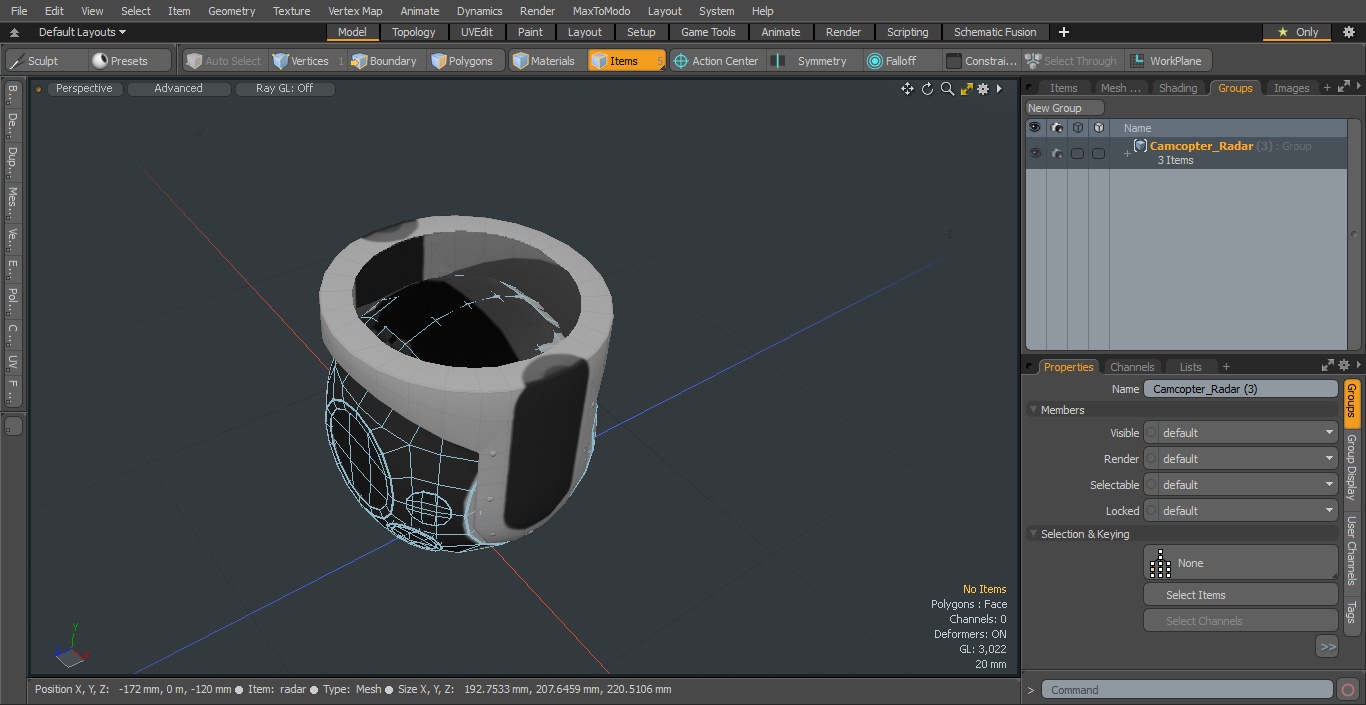 3D model Camcopter Radar