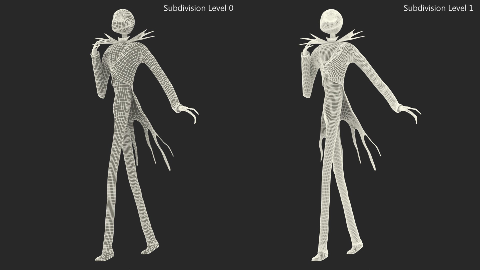 Character Jack Skellington Walking 3D model