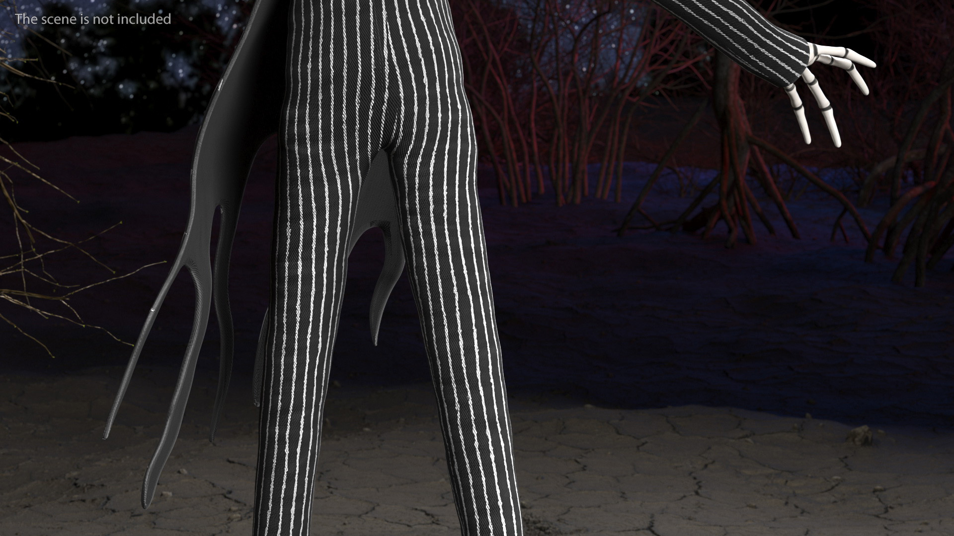 Character Jack Skellington Walking 3D model