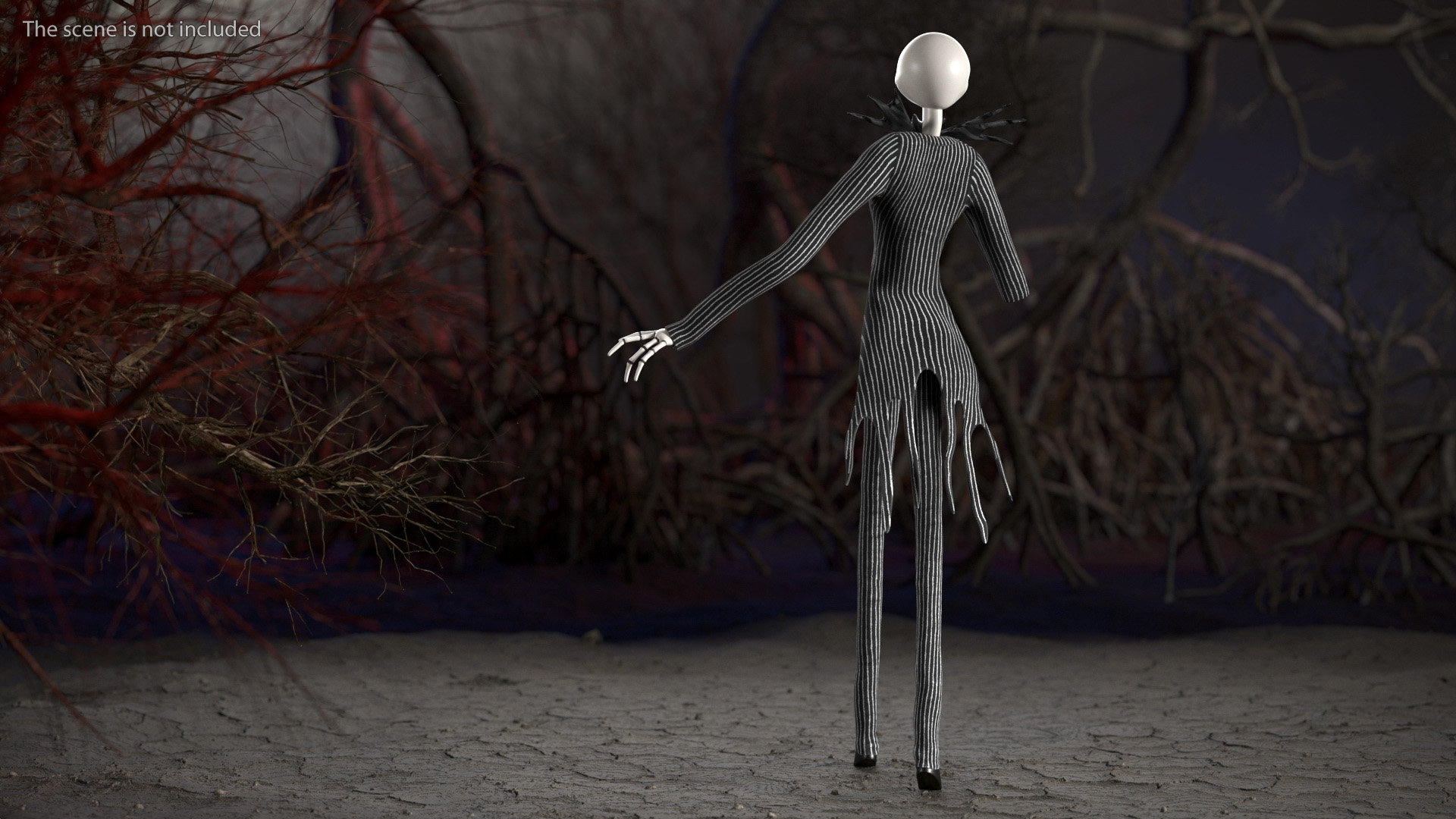 Character Jack Skellington Walking 3D model