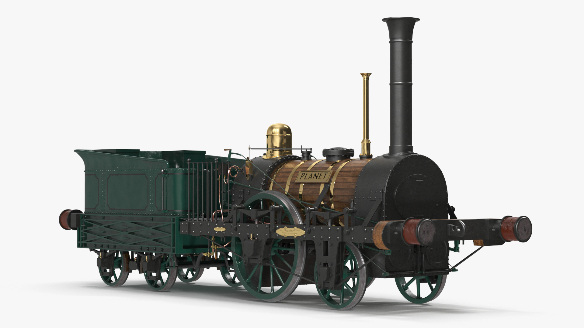 Old Locomotive Planet by Robert Stephenson 1830 3D