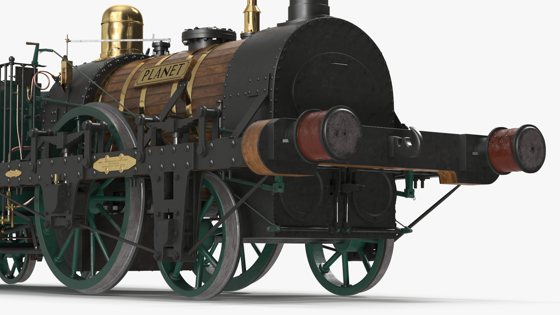 Old Locomotive Planet by Robert Stephenson 1830 3D