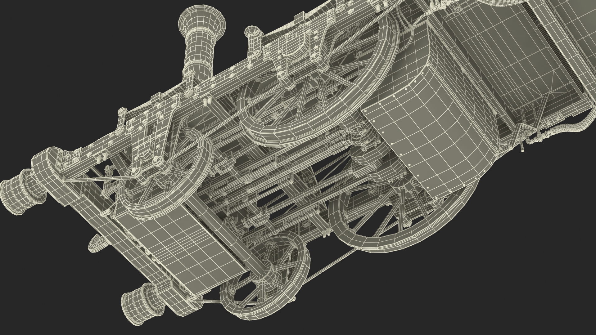 Old Locomotive Planet by Robert Stephenson 1830 3D