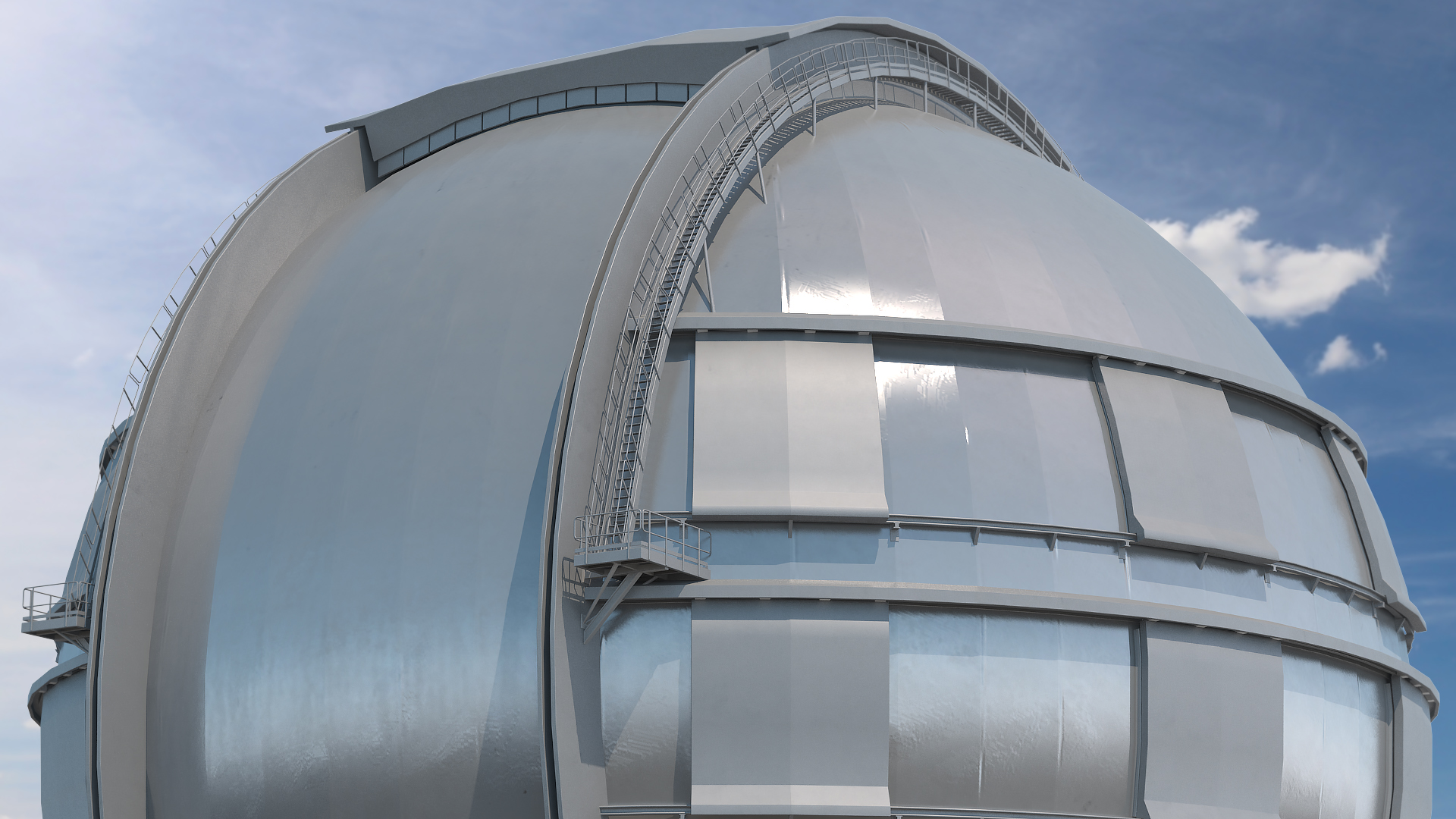 Dome Telescope 3D model